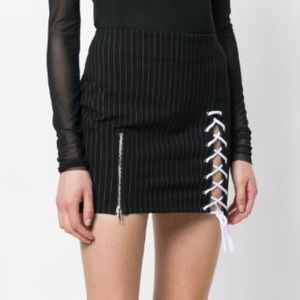 Danielle Guizio pinstripe skirt sz M fits like S